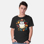 Kitten Ghost Autumn-Mens-Basic-Tee-Vallina84