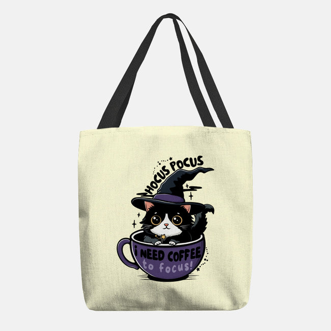 I Need Coffee To Focus-None-Basic Tote-Bag-Trendlory