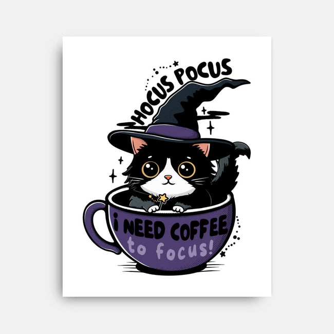 I Need Coffee To Focus-None-Stretched-Canvas-Trendlory