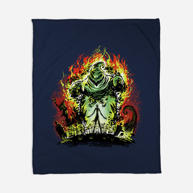 Oogie Balrog-None-Fleece-Blanket-zascanauta