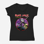 Iron Jack-Womens-V-Neck-Tee-Barbadifuoco