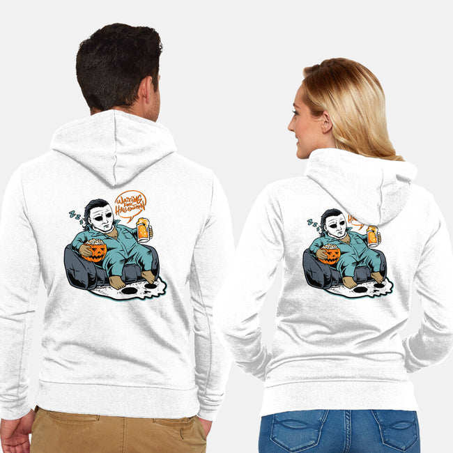 Fat Halloween-Unisex-Zip-Up-Sweatshirt-spoilerinc