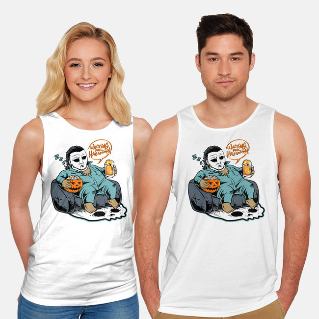 Fat Halloween-Unisex-Basic-Tank-spoilerinc