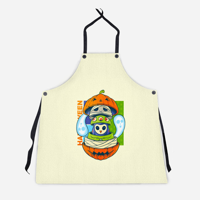 Spooky Doll-Unisex-Kitchen-Apron-spoilerinc