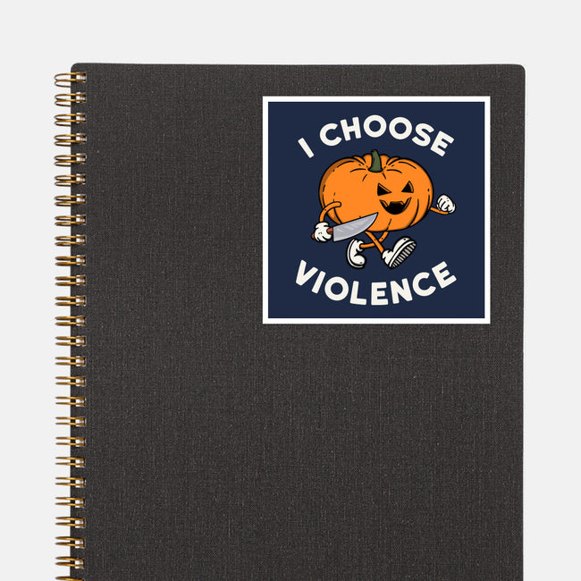 Pumpkin Violence-None-Glossy-Sticker-Melonseta