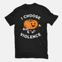 Pumpkin Violence-Mens-Heavyweight-Tee-Melonseta