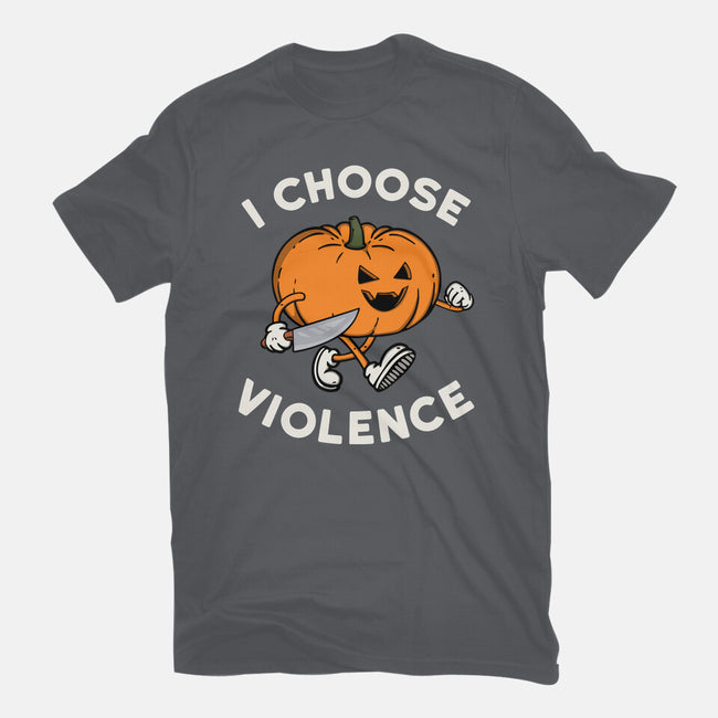 Pumpkin Violence-Mens-Heavyweight-Tee-Melonseta