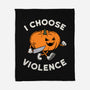 Pumpkin Violence-None-Fleece-Blanket-Melonseta