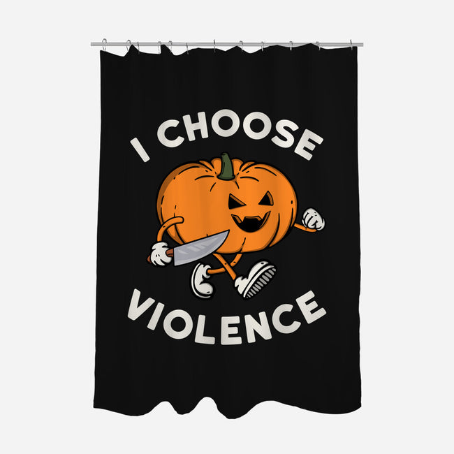 Pumpkin Violence-None-Polyester-Shower Curtain-Melonseta