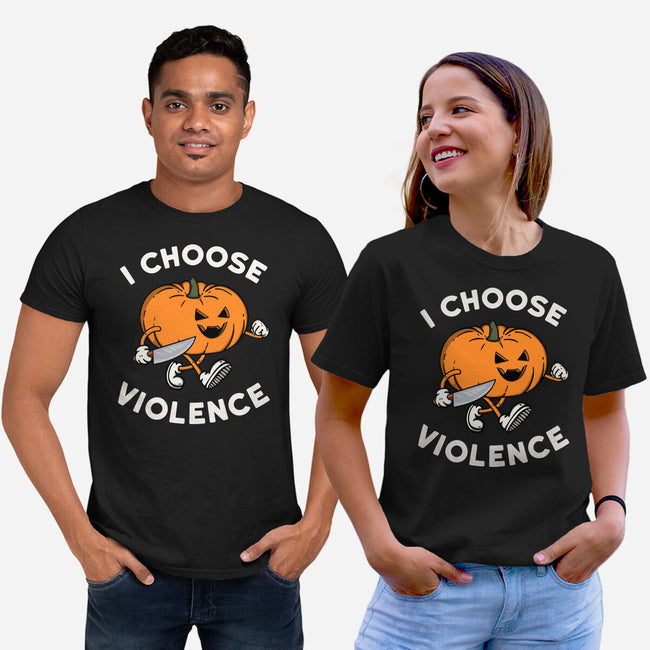 Pumpkin Violence-Unisex-Basic-Tee-Melonseta