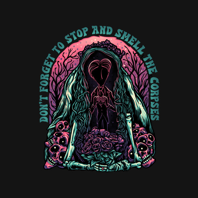 Smell The Corpses-Womens-Fitted-Tee-glitchygorilla