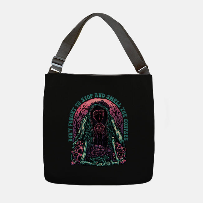 Smell The Corpses-None-Adjustable Tote-Bag-glitchygorilla