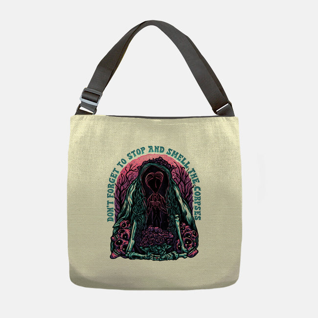 Smell The Corpses-None-Adjustable Tote-Bag-glitchygorilla