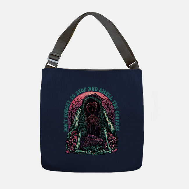 Smell The Corpses-None-Adjustable Tote-Bag-glitchygorilla