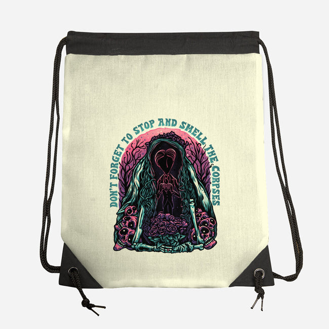 Smell The Corpses-None-Drawstring-Bag-glitchygorilla