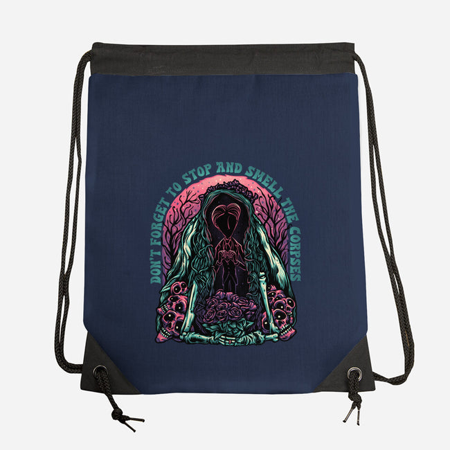 Smell The Corpses-None-Drawstring-Bag-glitchygorilla