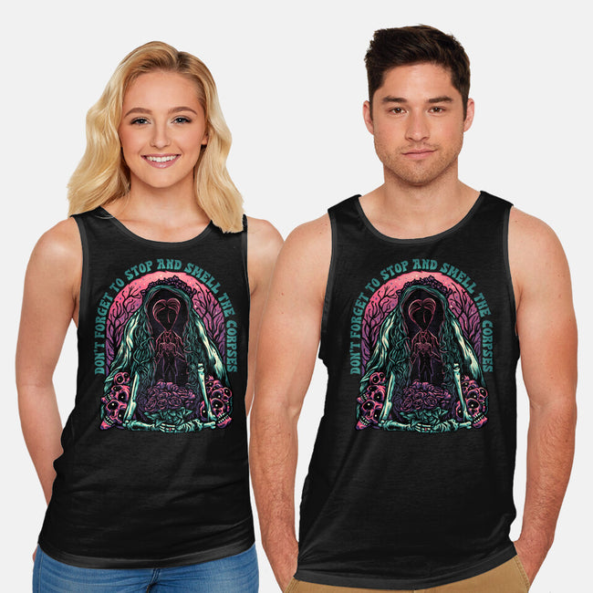 Smell The Corpses-Unisex-Basic-Tank-glitchygorilla