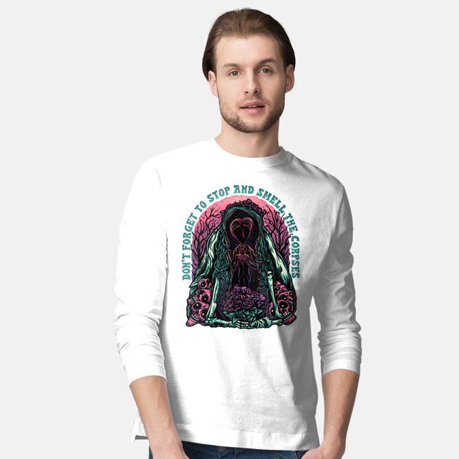 Smell The Corpses-Mens-Long Sleeved-Tee-glitchygorilla