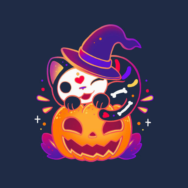 Kitten Witched Pumpkin-None-Glossy-Sticker-Vallina84