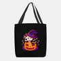 Kitten Witched Pumpkin-None-Basic Tote-Bag-Vallina84