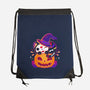 Kitten Witched Pumpkin-None-Drawstring-Bag-Vallina84