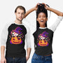 Kitten Witched Pumpkin-Unisex-Baseball-Tee-Vallina84