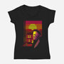 Nostalgia Shape Killer-Womens-V-Neck-Tee-Donnie