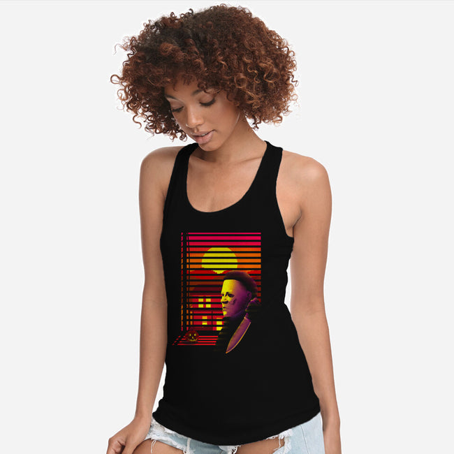 Nostalgia Shape Killer-Womens-Racerback-Tank-Donnie