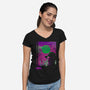 Nostalgia Nightmare-Womens-V-Neck-Tee-Donnie