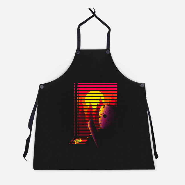 Nostalgia Mask Killer-Unisex-Kitchen-Apron-Donnie