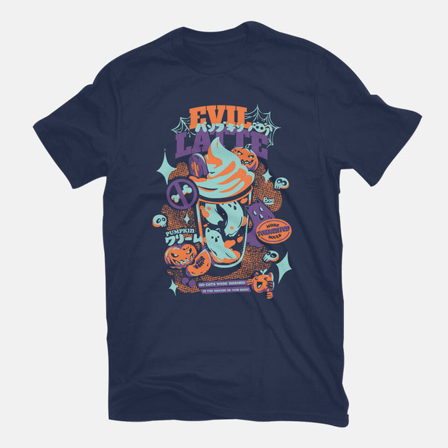 Evil Pumpkin Spice Latte-Unisex-Basic-Tee-Estudio Horta