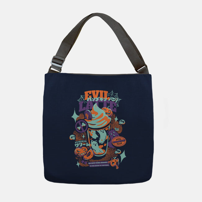 Evil Pumpkin Spice Latte-None-Adjustable Tote-Bag-Estudio Horta