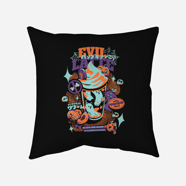 Evil Pumpkin Spice Latte-None-Removable Cover w Insert-Throw Pillow-Estudio Horta