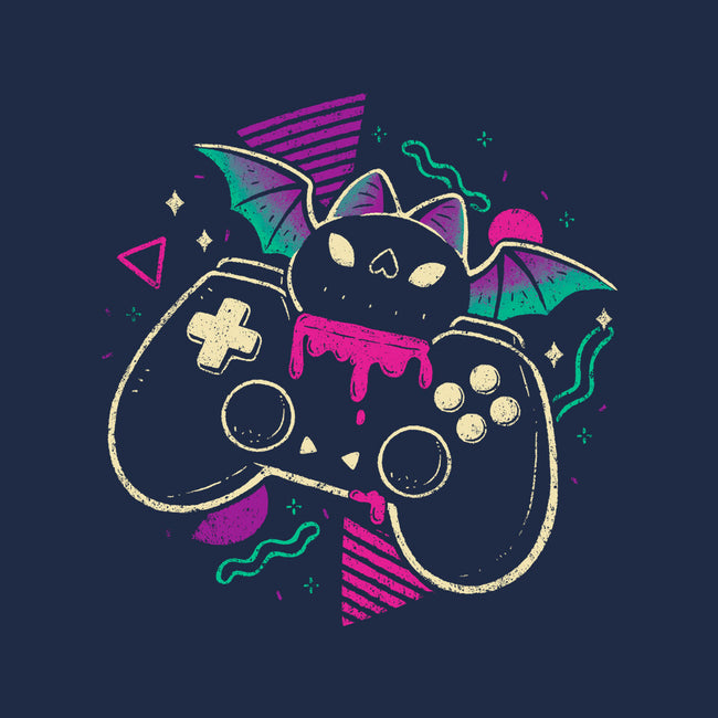 Creepy Cute Gamer Bat-Womens-Fitted-Tee-xMorfina