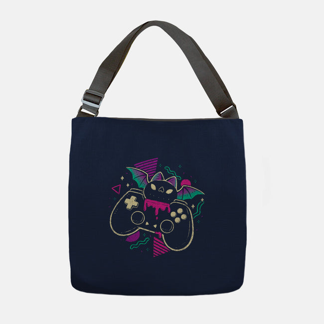 Creepy Cute Gamer Bat-None-Adjustable Tote-Bag-xMorfina