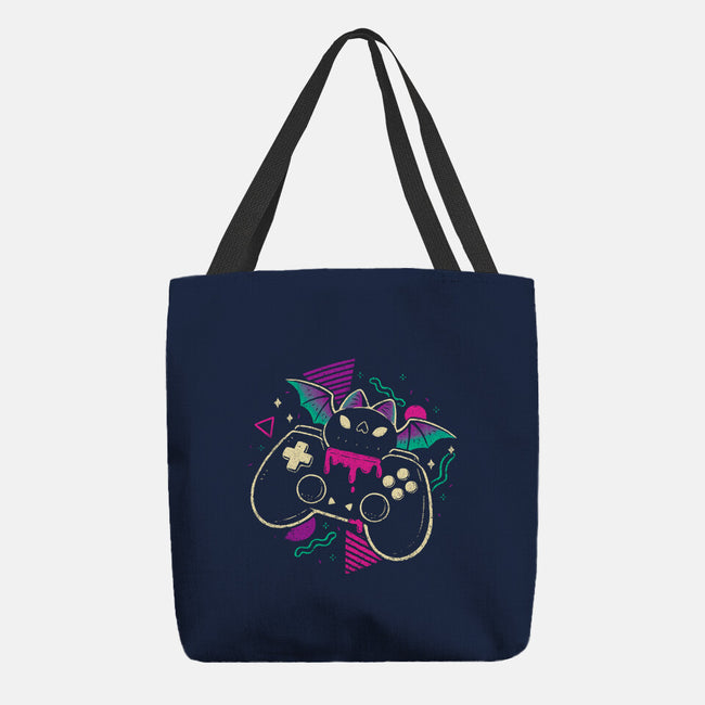 Creepy Cute Gamer Bat-None-Basic Tote-Bag-xMorfina