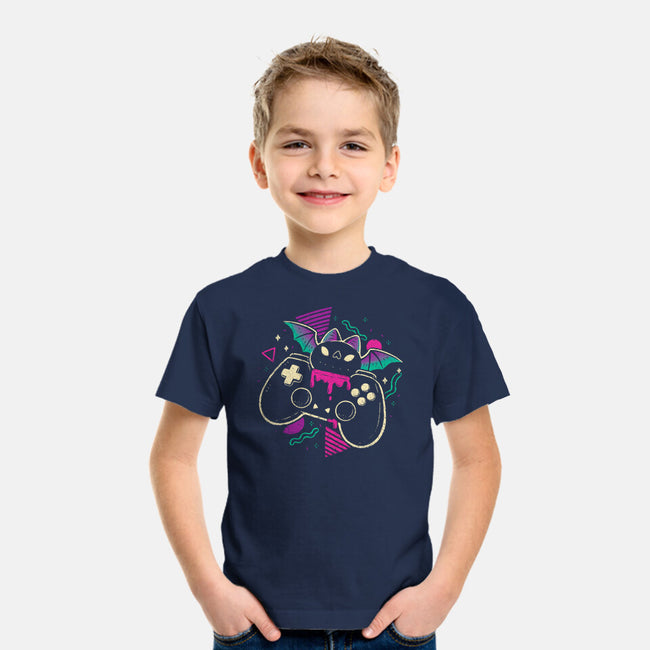 Creepy Cute Gamer Bat-Youth-Basic-Tee-xMorfina