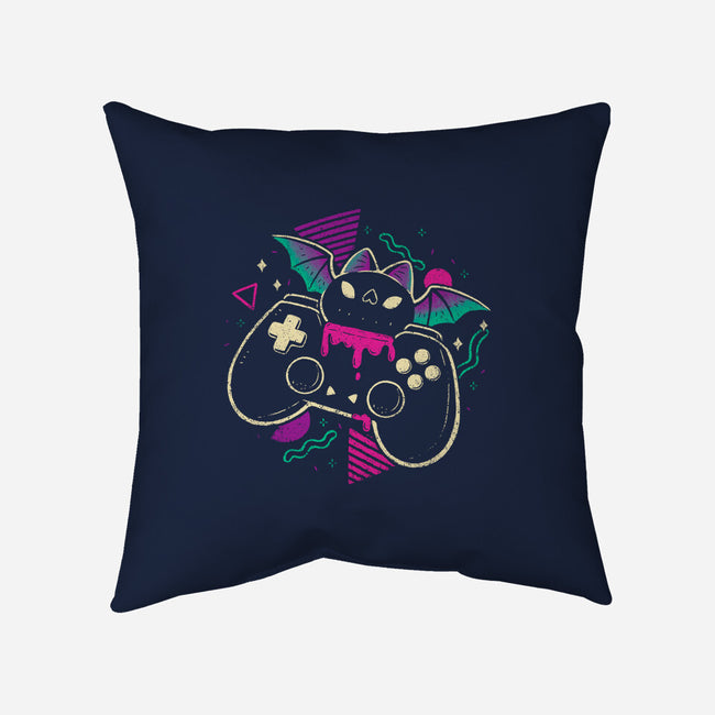 Creepy Cute Gamer Bat-None-Removable Cover w Insert-Throw Pillow-xMorfina