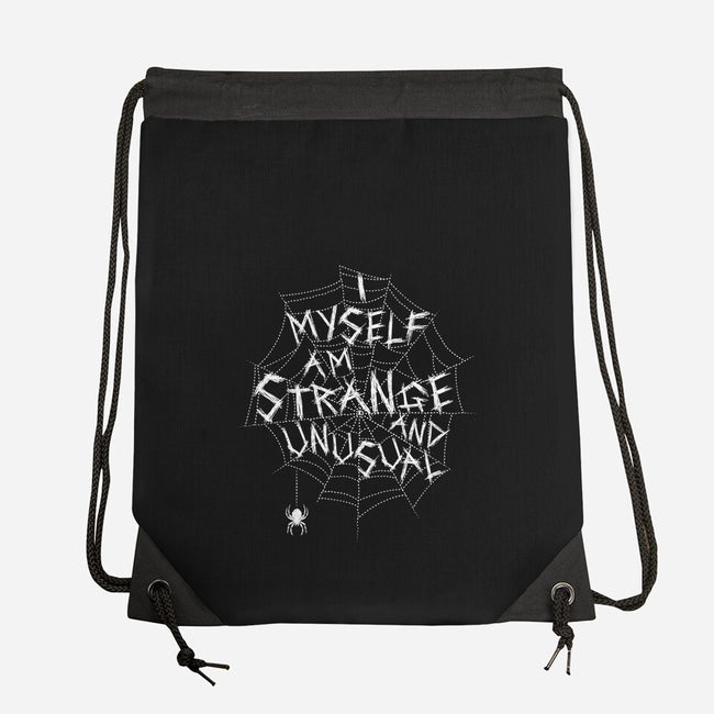 Strange And Unusual Web-None-Drawstring-Bag-Nemons