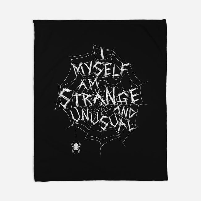 Strange And Unusual Web-None-Fleece-Blanket-Nemons