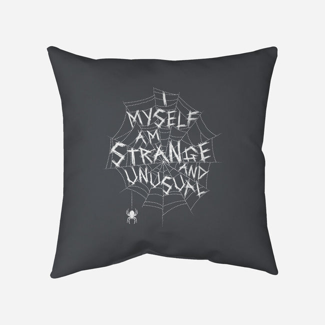 Strange And Unusual Web-None-Removable Cover w Insert-Throw Pillow-Nemons