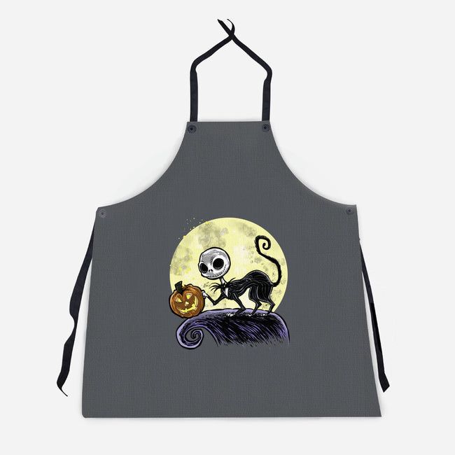 The Game Before Halloween-Unisex-Kitchen-Apron-zascanauta