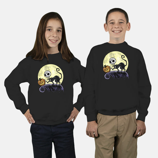 The Game Before Halloween-Youth-Crew Neck-Sweatshirt-zascanauta