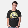 The Game Before Halloween-Mens-Basic-Tee-zascanauta