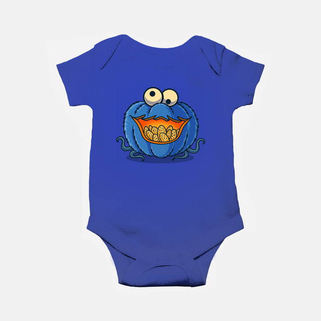 The Pumpkin Monster-Baby-Basic-Onesie-erion_designs