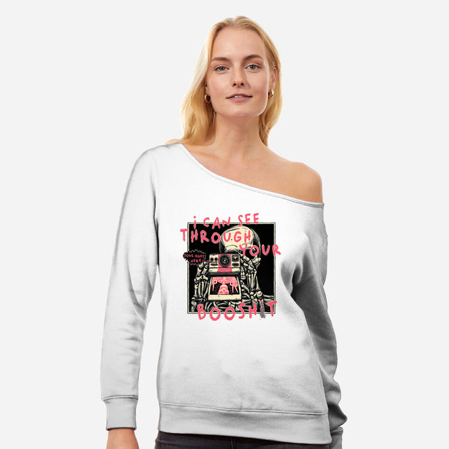 Soul Goes Here-Womens-Off Shoulder-Sweatshirt-glitchygorilla