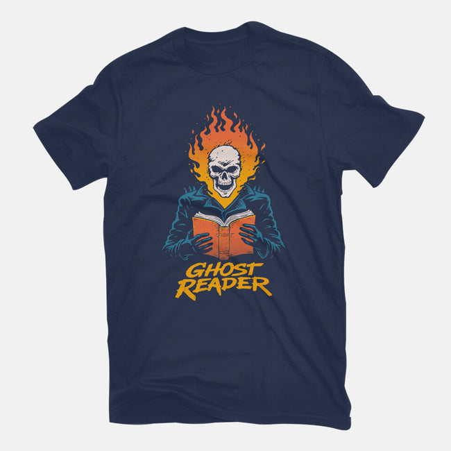 Ghost Reader-Womens-Fitted-Tee-dfonseca