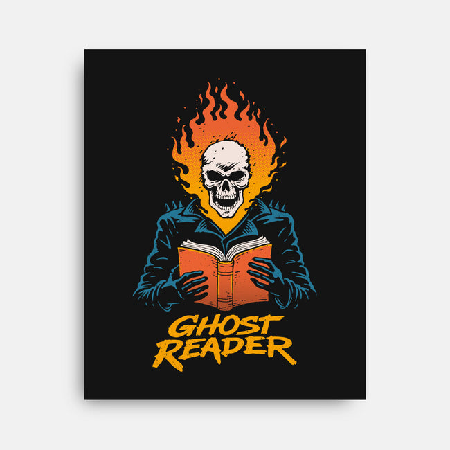 Ghost Reader-None-Stretched-Canvas-dfonseca