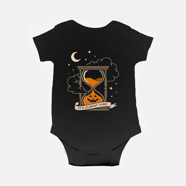 Halloween Is Near-Baby-Basic-Onesie-dfonseca