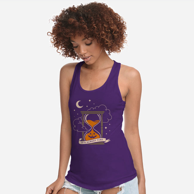 Halloween Is Near-Womens-Racerback-Tank-dfonseca